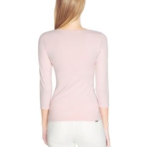 White House Black Market Tops - WHBM Blush Pink 3/4 Sleeve Seamless Tee- Size M White House Black Market Tops - WHBM Blush Pink 3/4 Sleeve Seamless Tee- Size M